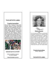 THE ARTISTS LABEL TROPICAL PARADISE SCARF