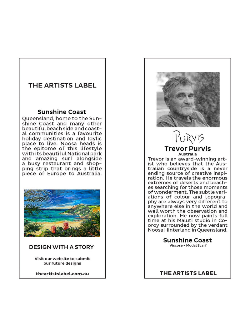 THE ARTISTS LABEL SUNSHINE COAST SCARF
