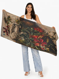 THE ARTISTS LABEL NAS IN A VASE WOOL SCARF