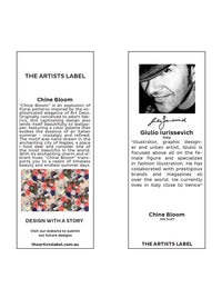 THE ARTISTS LABEL CHINE BLOOM SILK SCARF