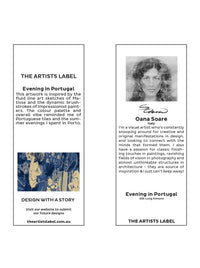 THE ARTISTS LABEL AN EVENING IN PORTUGAL LONG SILK KIMONO