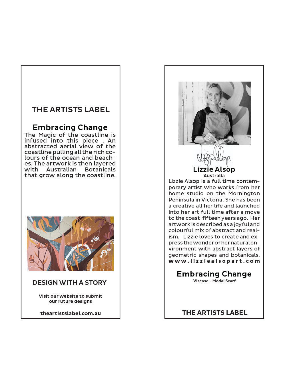 THE ARTISTS LABEL EMBRACING CHANGE SCARF