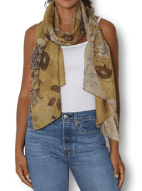 THE ARTISTS LABEL ORIENTE FOULARD WOOL SCARF