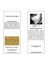 THE ARTISTS LABEL ORIENTE FOULARD WOOL SCARF