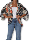 THE ARTISTS LABEL ORIENTAL PATCHWORK SILK KIMONO