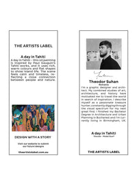 THE ARTISTS LABEL A DAY IN TAHITI SCARF