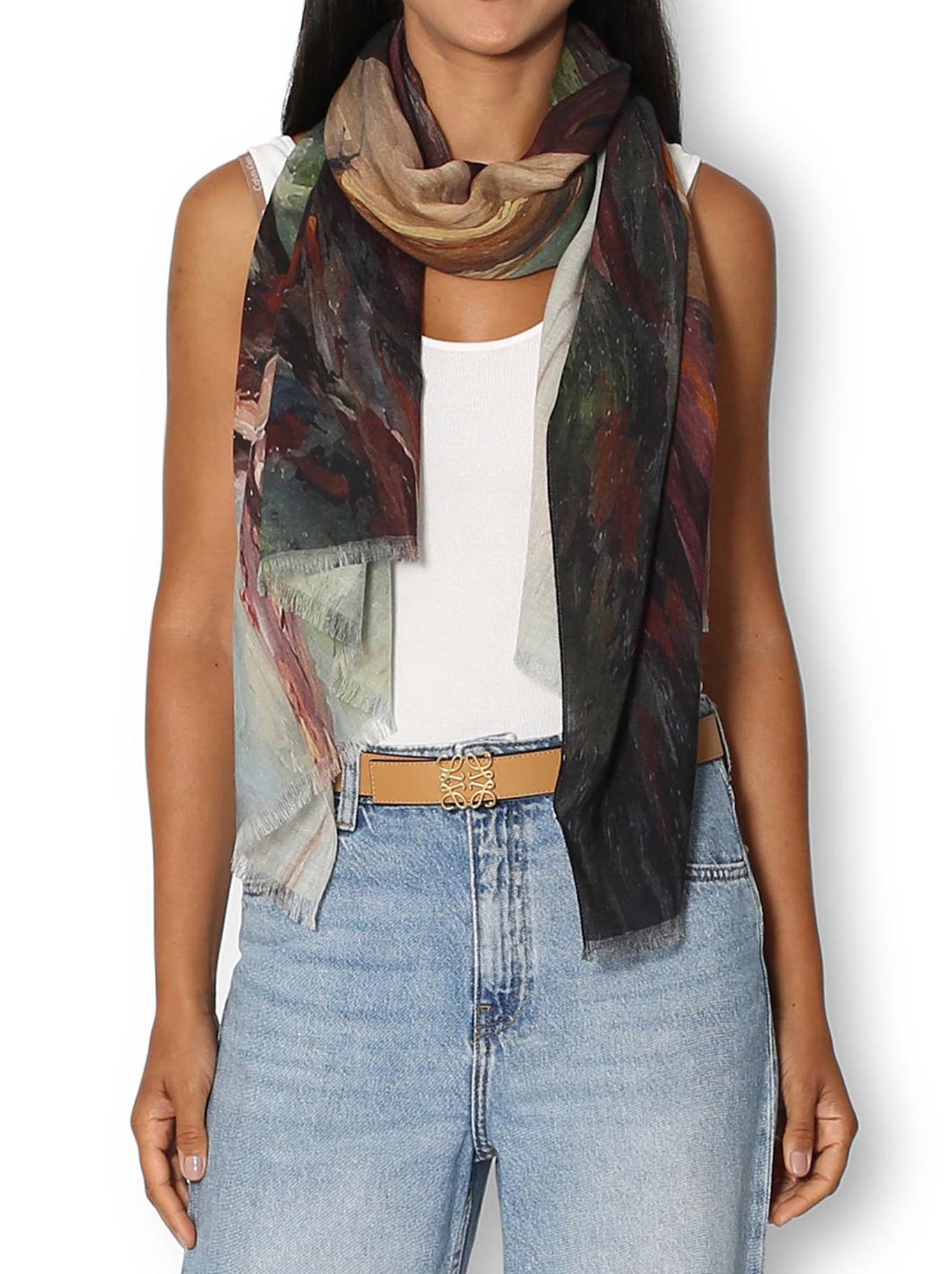 THE ARTISTS LABEL BLOWN AWAY WOOL SCARF