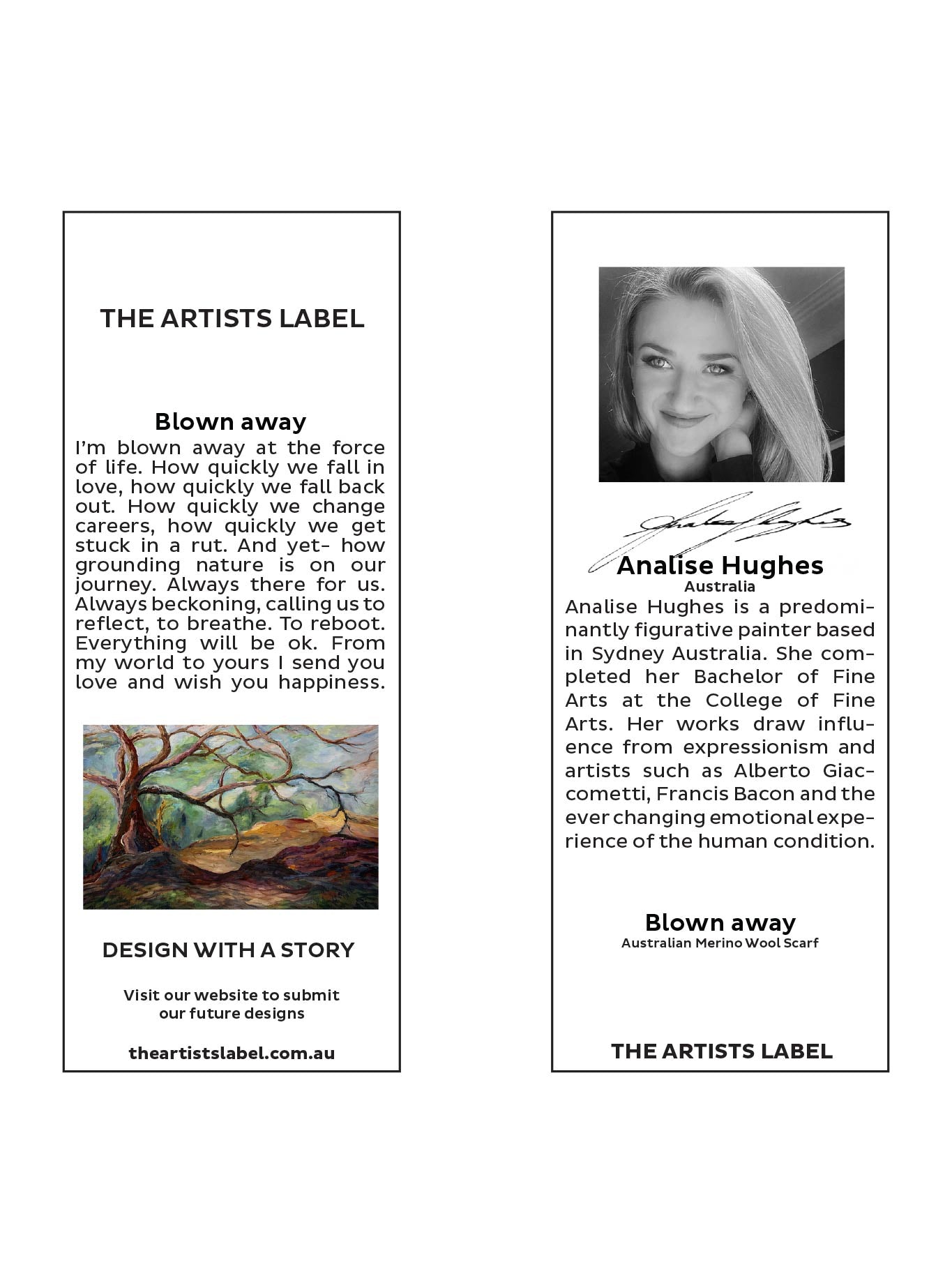 THE ARTISTS LABEL BLOWN AWAY WOOL SCARF
