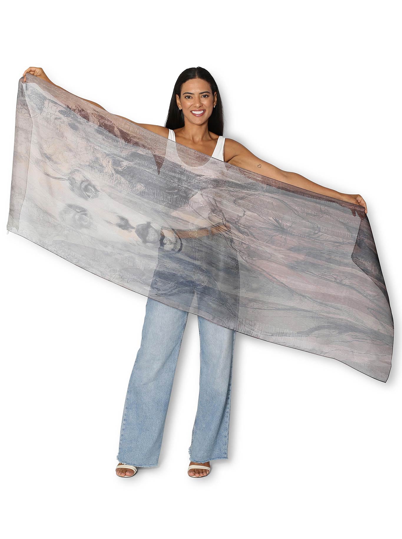 THE ARTISTS LABEL UTSUKUSHII SILK SCARF