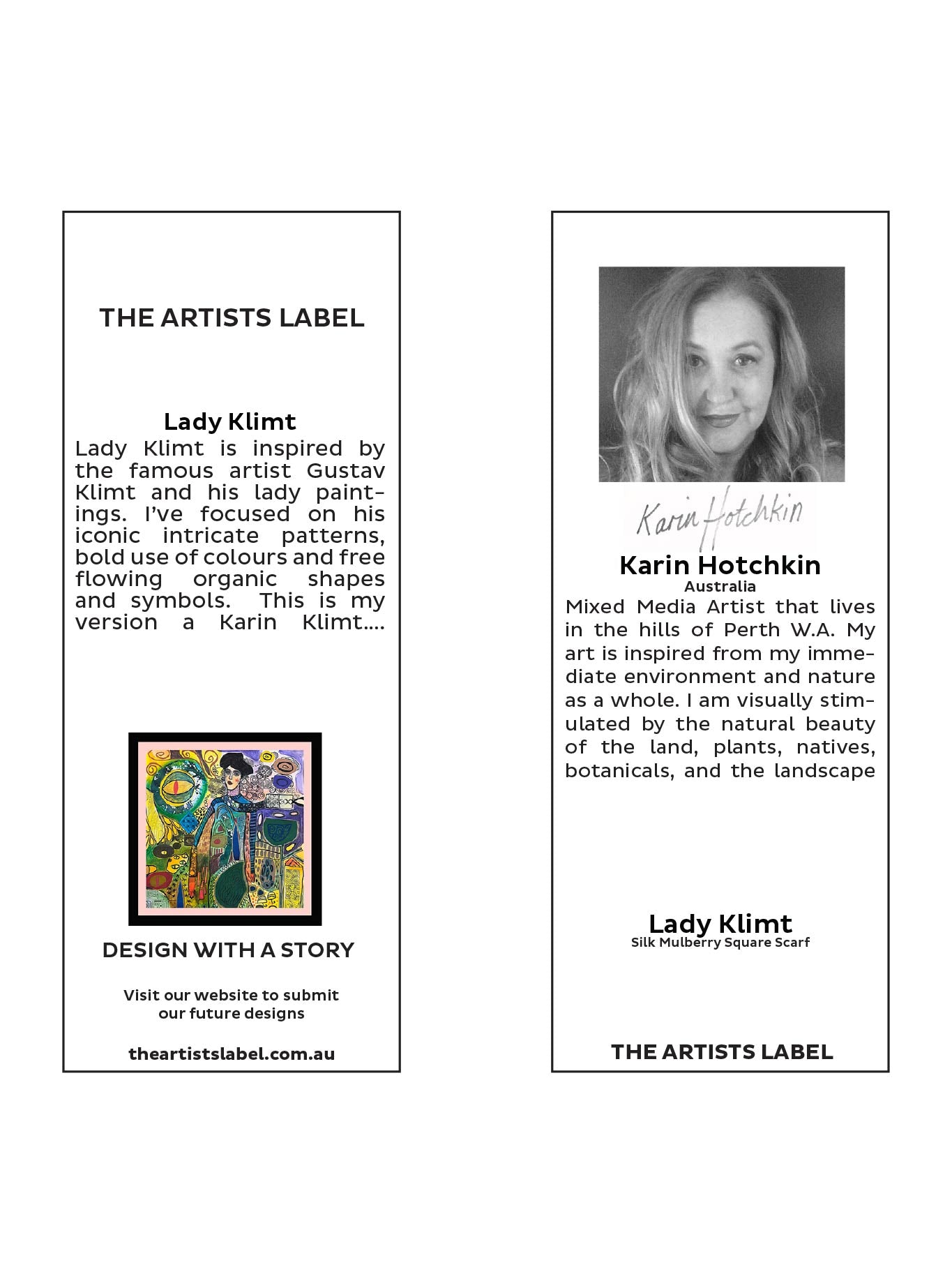 THE ARTISTS LABEL LADY KLIMT SILK SQUARE SCARF