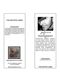 THE ARTISTS LABEL UTSUKUSHII SILK SQUARE SCARF
