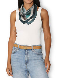 THE ARTISTS LABEL WINTER DANCE SILK SQUARE SCARF