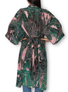 THE ARTISTS LABEL TWILIGHT FOREST LONG SILK KIMONO