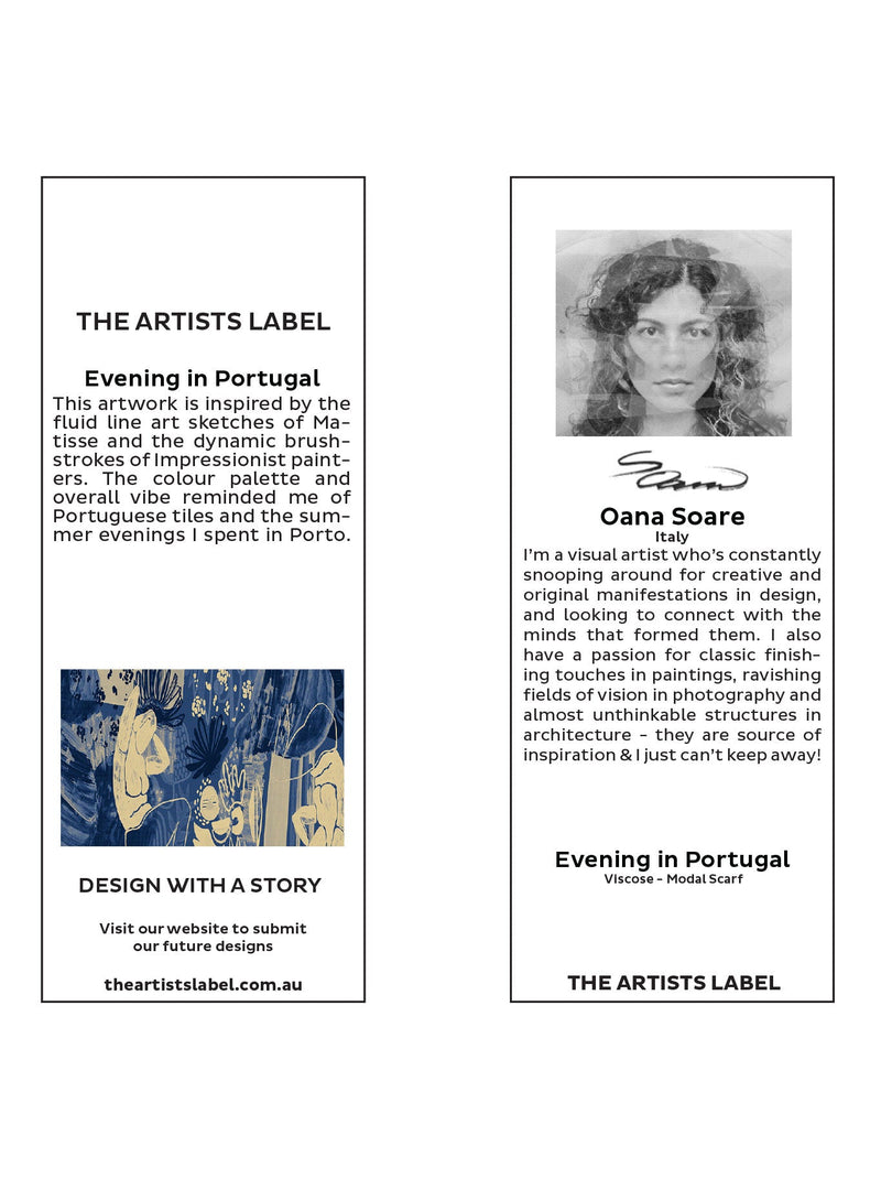 THE ARTISTS LABEL EVENING IN PORTUGAL SCARF
