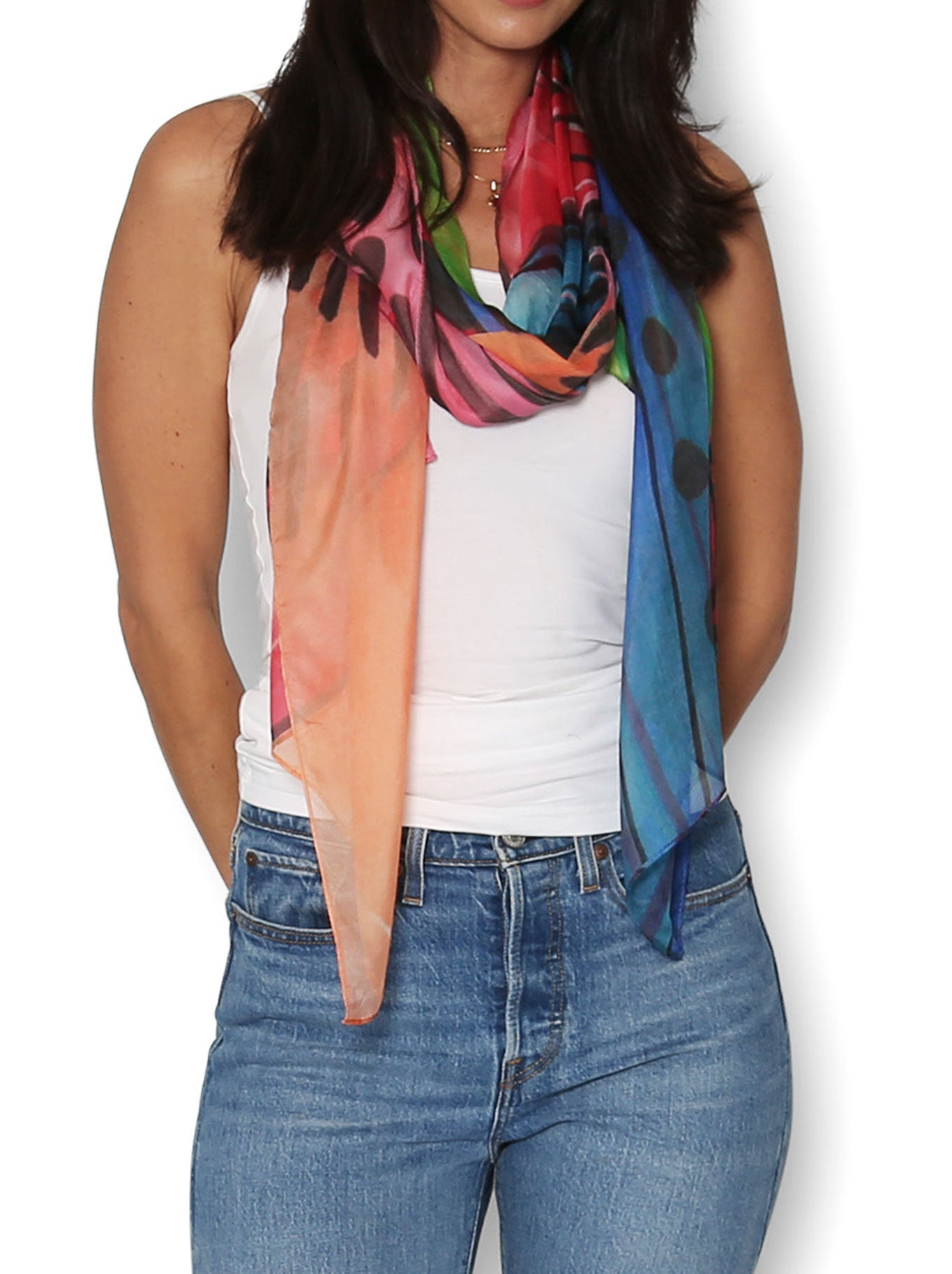 THE ARTISTS LABEL SENSATION SILK SCARF
