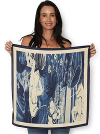 THE ARTISTS LABEL EVENING IN PORTUGAL SILK SQUARE SCARF