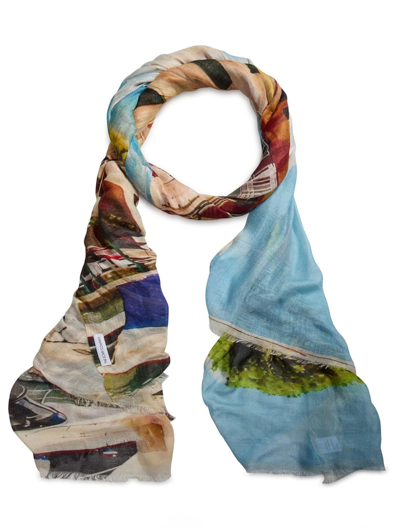 THE SCARF COMPANY PORTOFINO HARBOUR LIGHTS LUXE SCARF