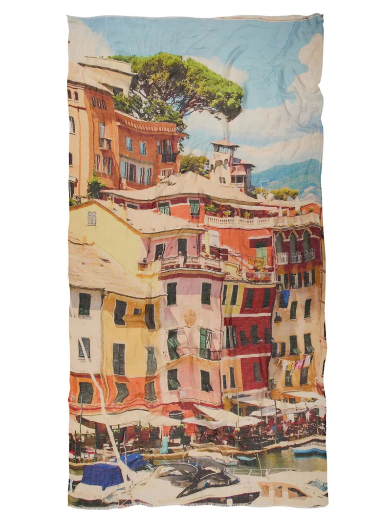 THE SCARF COMPANY PORTOFINO HARBOUR LIGHTS LUXE SCARF