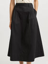 TOORALLIE PLEAT DETAIL MIDI SKIRT