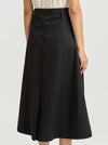 TOORALLIE PLEAT DETAIL MIDI SKIRT