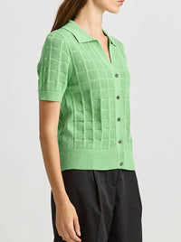 TOORALLIE OPEN STITCH BUTTON POLO