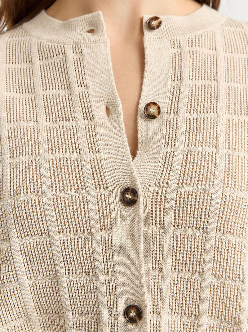 TOORALLIE OPEN STITCH CARDIGAN