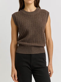 TOORALLIE GRID KNIT VEST