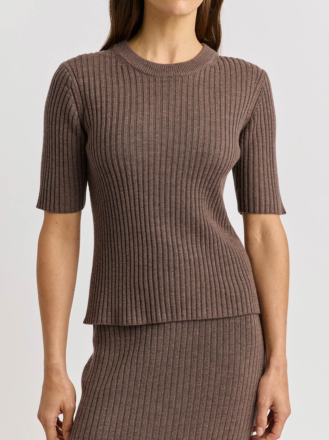 TOORALLIE RIB KNIT TOP