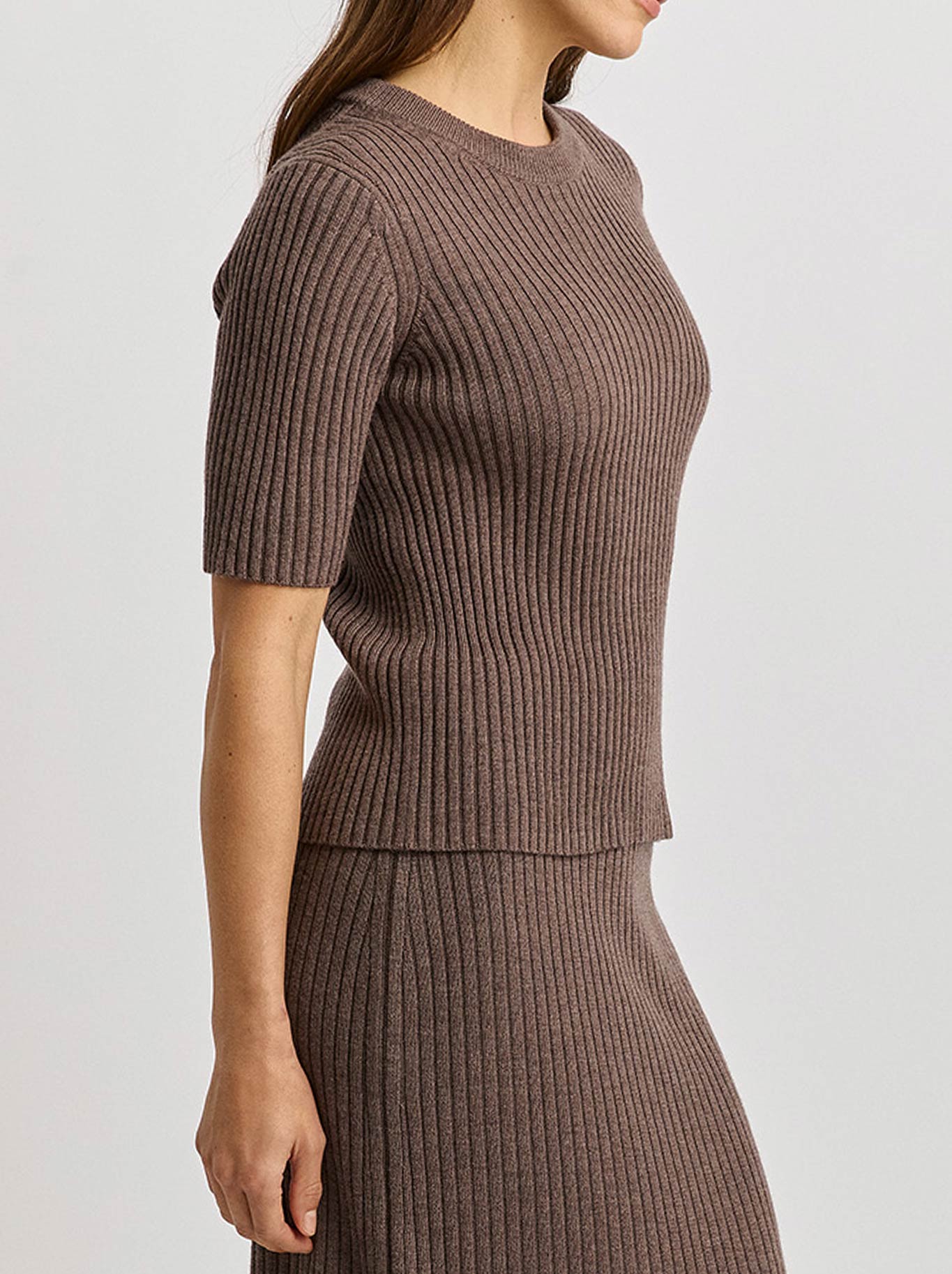 TOORALLIE RIB KNIT TOP