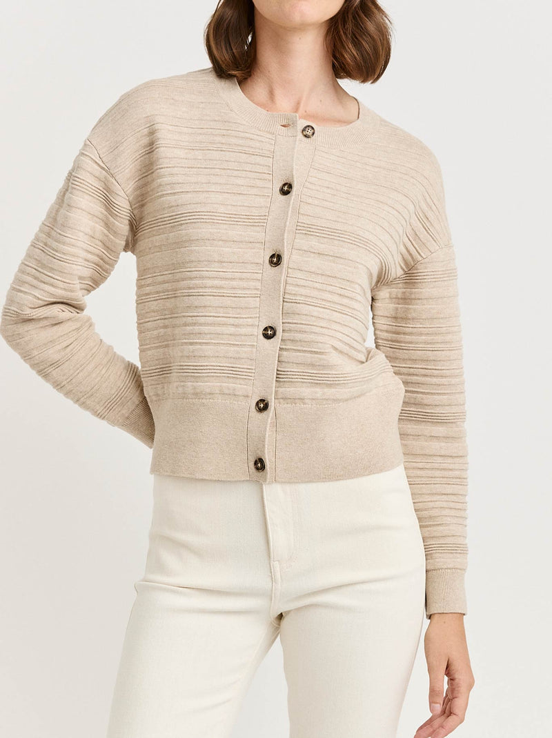 TOORALLIE PARALLEL KNIT CARDI