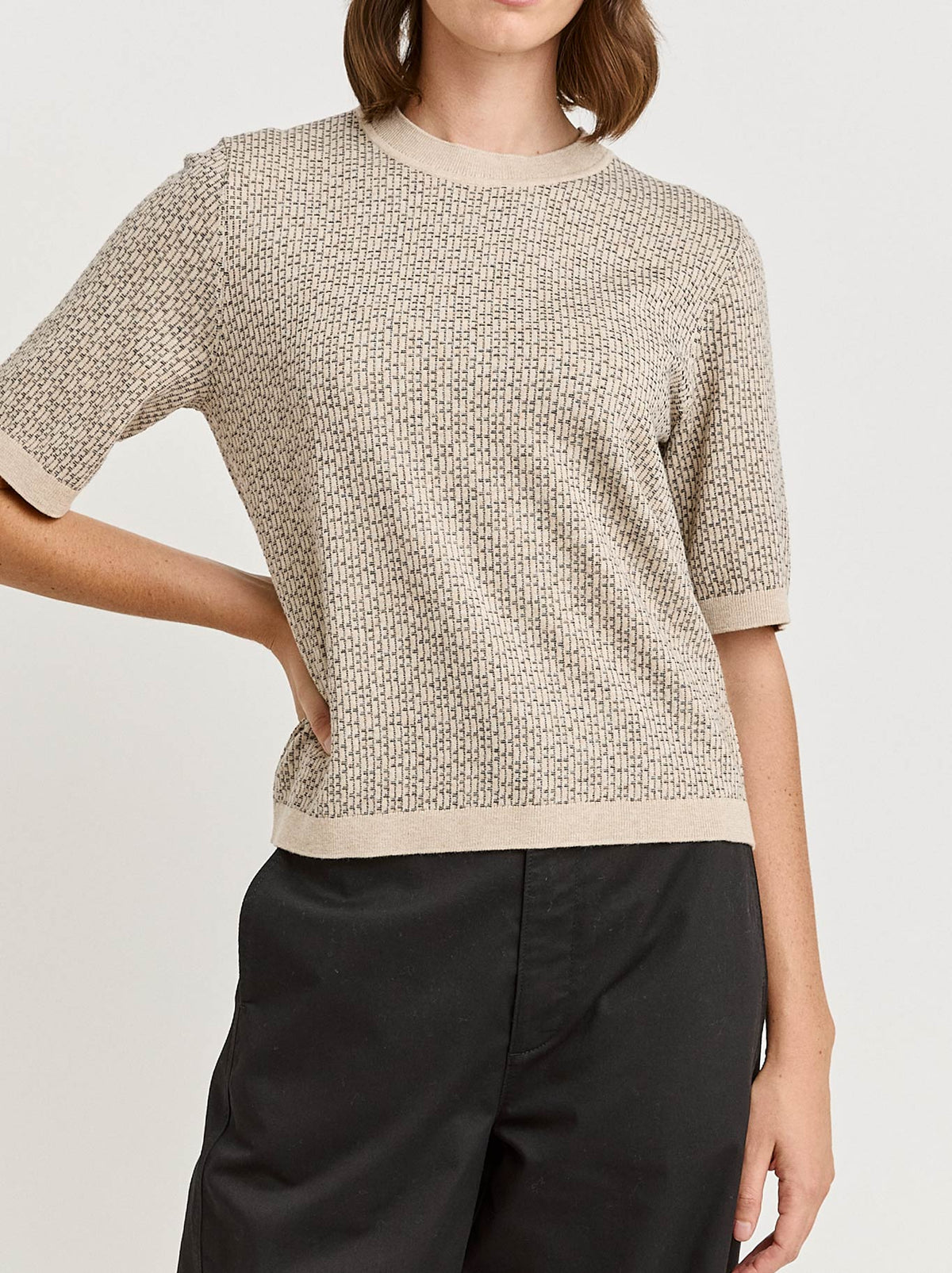 TOORALLIE MATRIX KNIT TOP
