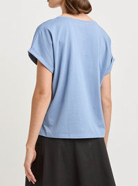 TOORALLIE ROLLED SLEEVE ORGANIC COTTON TEE
