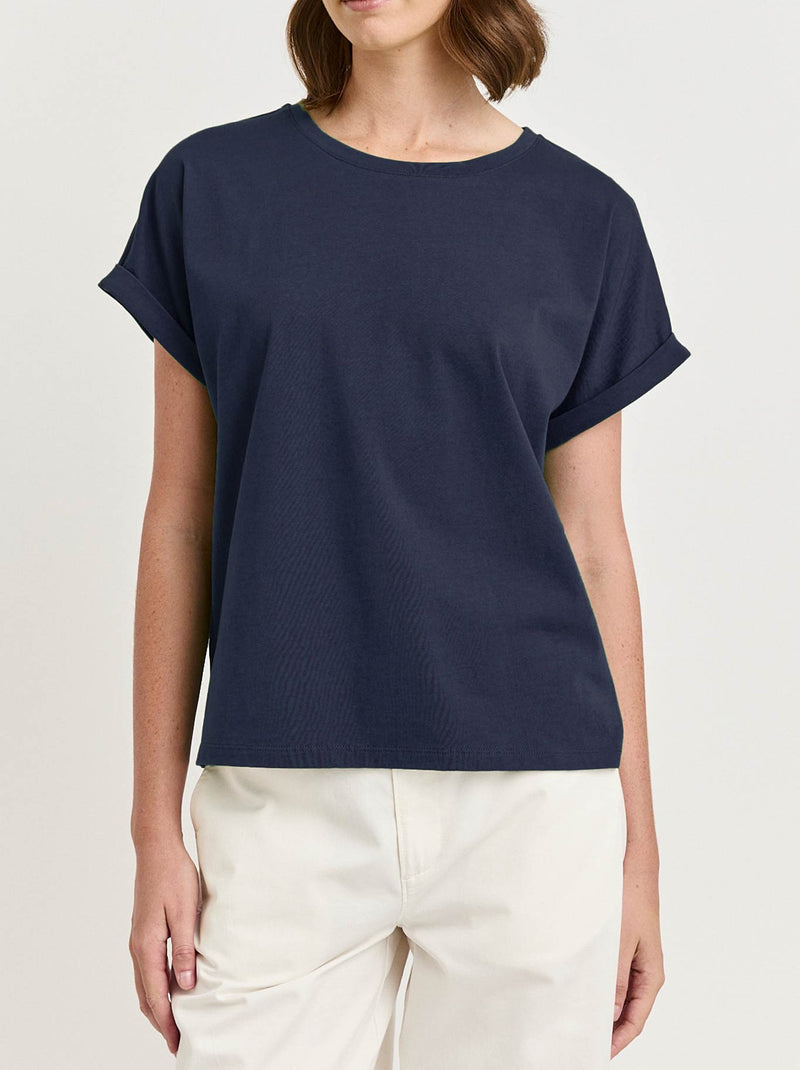 TOORALLIE ROLLED SLEEVE ORGANIC TEE