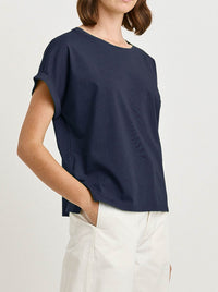 TOORALLIE ROLLED SLEEVE ORGANIC COTTON TEE