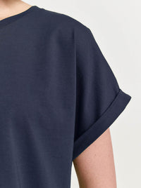 TOORALLIE ROLLED SLEEVE ORGANIC COTTON TEE