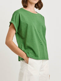 TOORALLIE ROLLED SLEEVE ORGANIC COTTON TEE