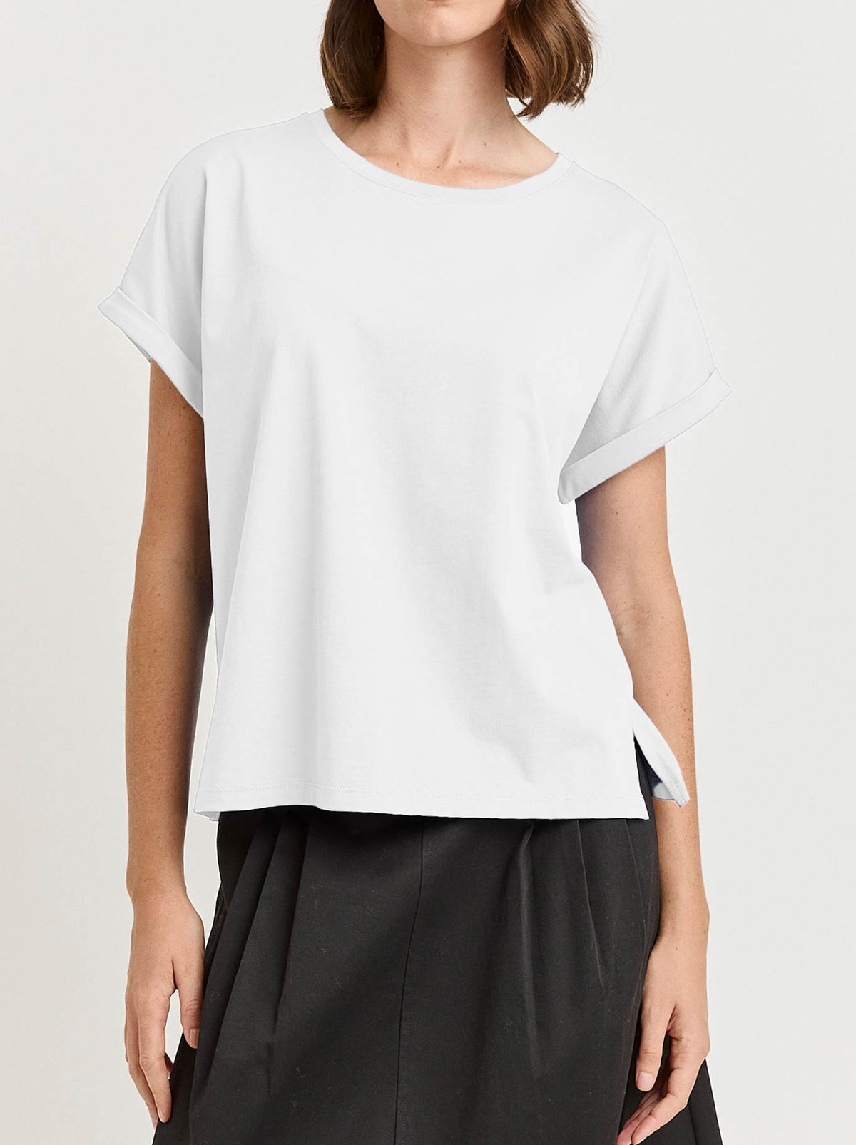 TOORALLIE ROLLED SLEEVE ORGANIC COTTON TEE