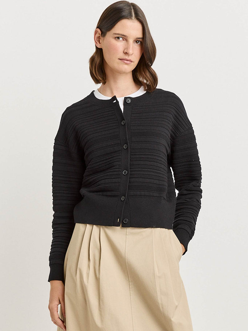 TOORALLIE PARALLEL KNIT CARDI