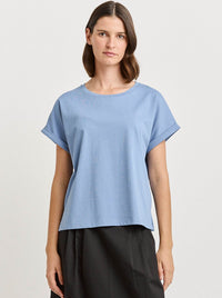 TOORALLIE ROLLED SLEEVE ORGANIC COTTON TEE