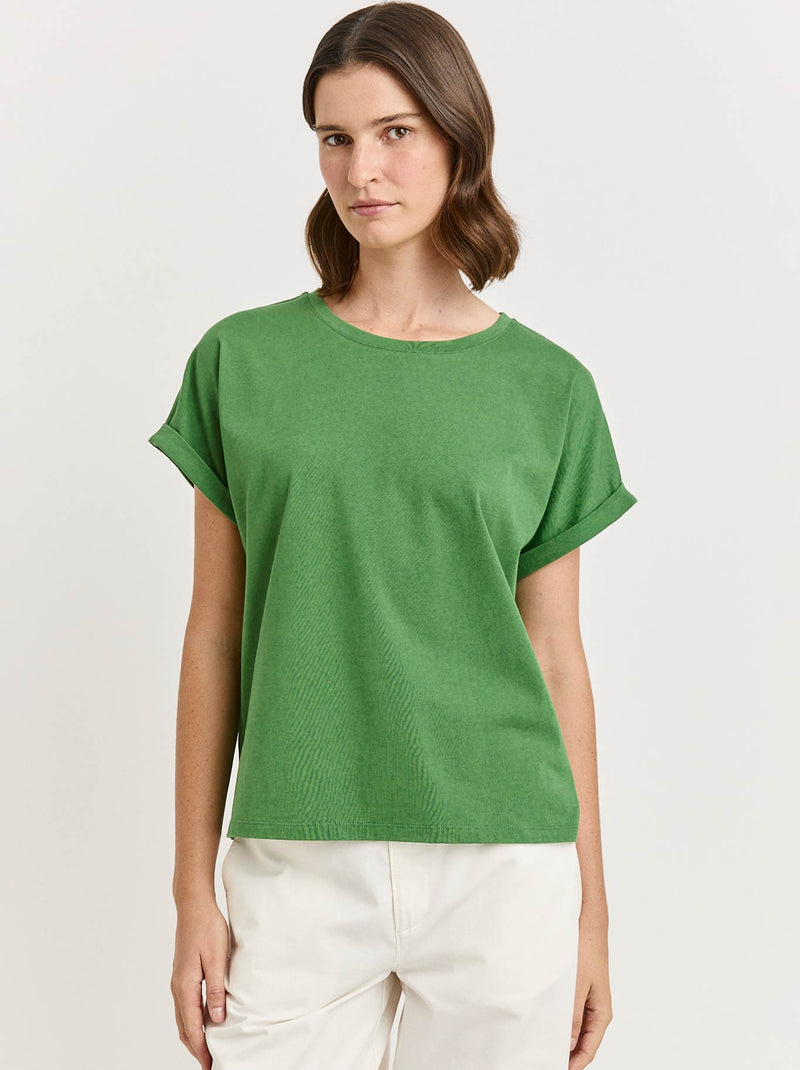 TOORALLIE ROLLED SLEEVE ORGANIC COTTON TEE