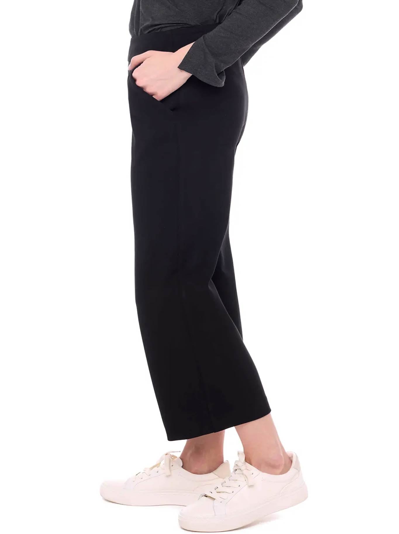 UP! CROPPED WIDE LEG PONTE PANT