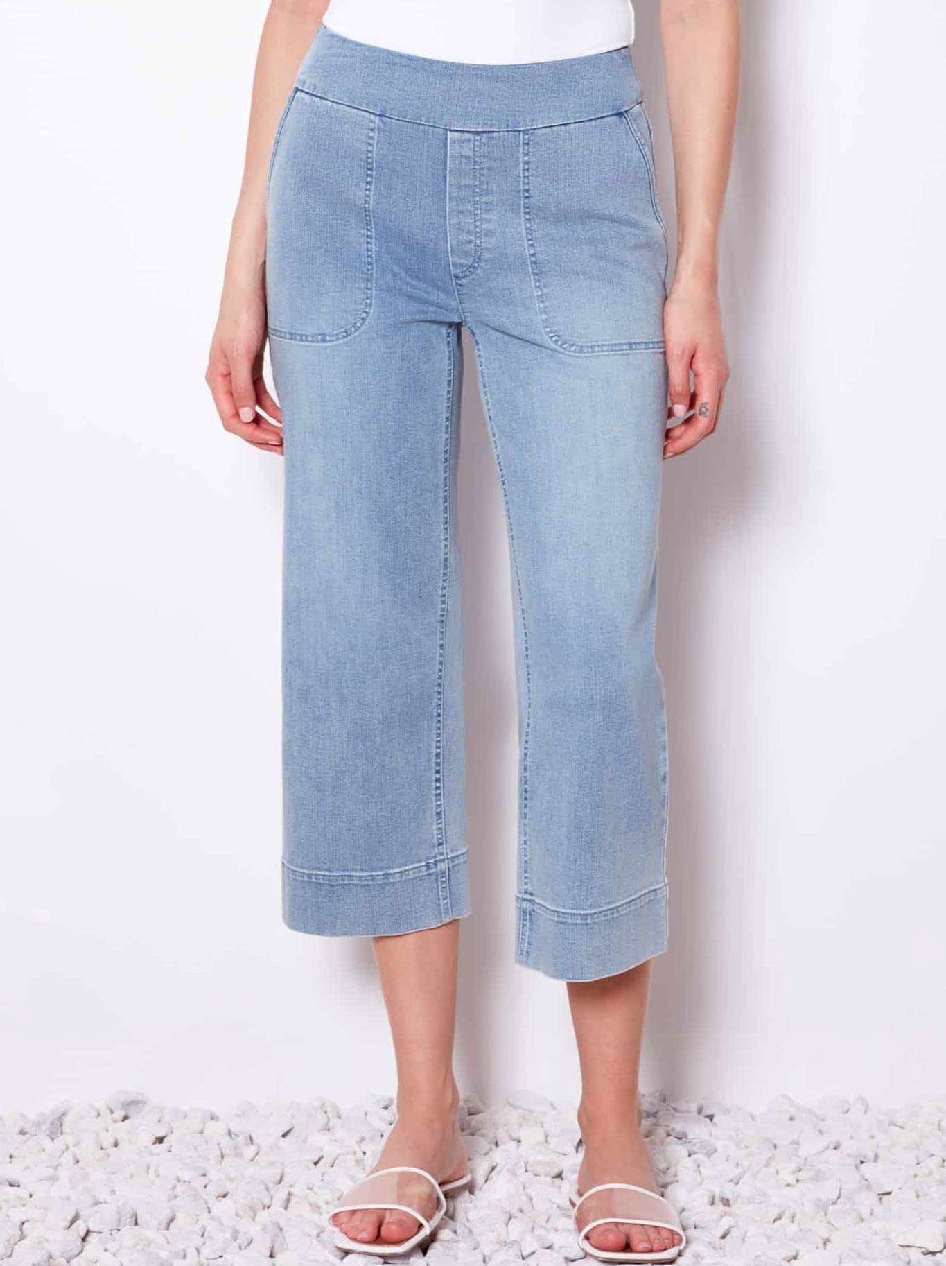 UP! DENIM WIDE CROP PANT