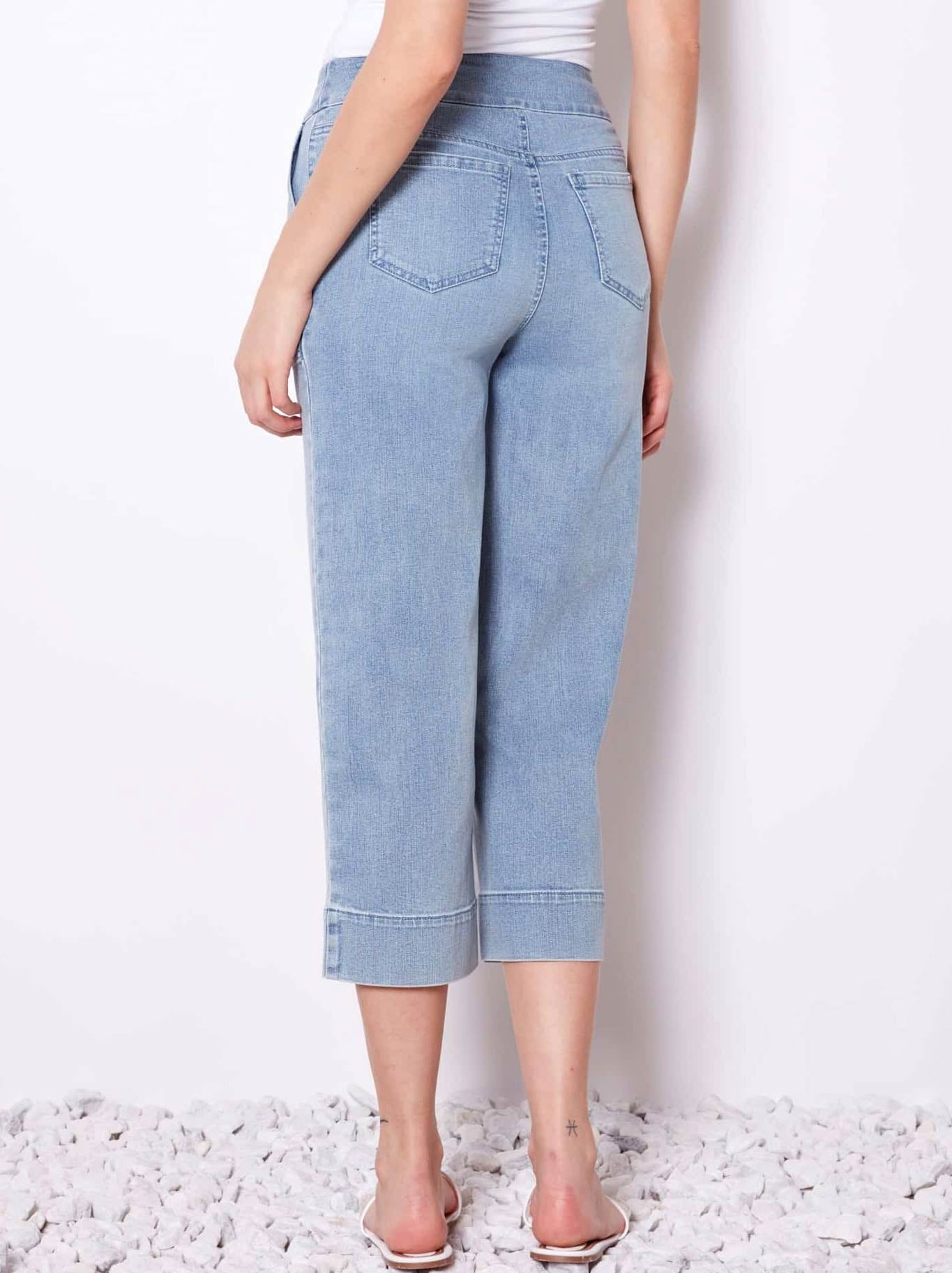 UP! DENIM WIDE CROP PANT