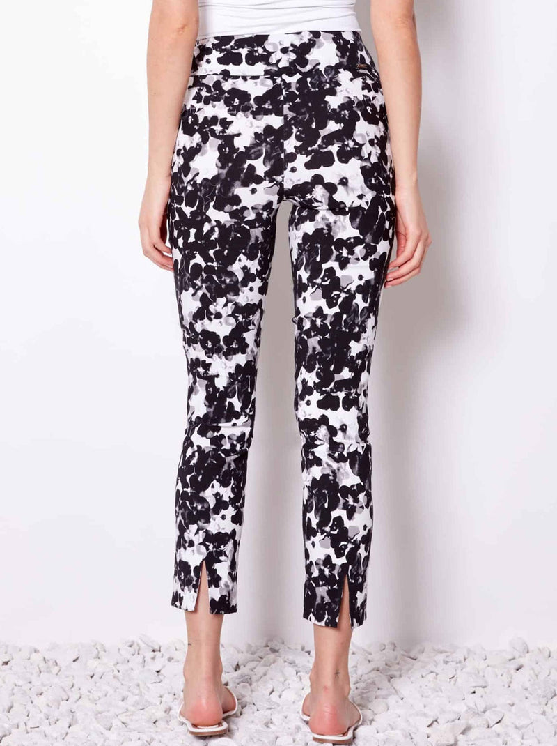 UP! BOTANIC BLACK TECHNO ANKLE PANT