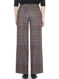 UP! FULL LENGH WIDE LEG PLAID PONTE PANT