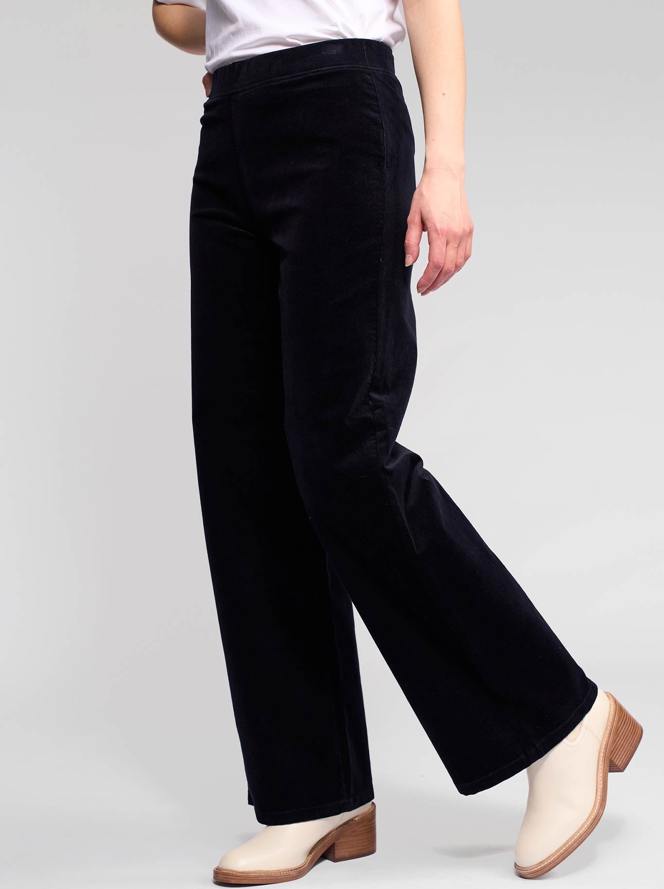 VASSALLI CORD WIDE LEG PULL ON