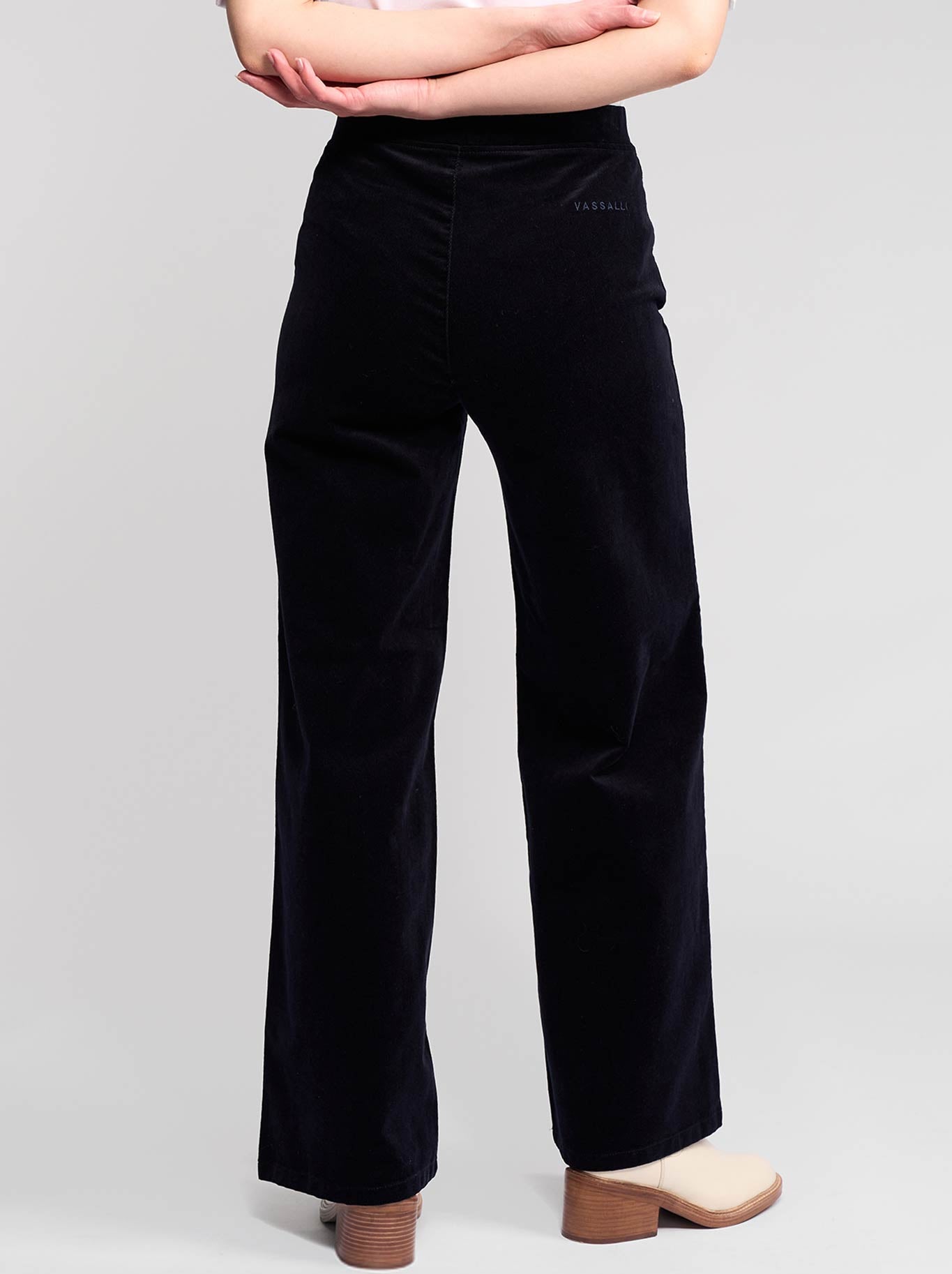 VASSALLI CORD WIDE LEG PULL ON