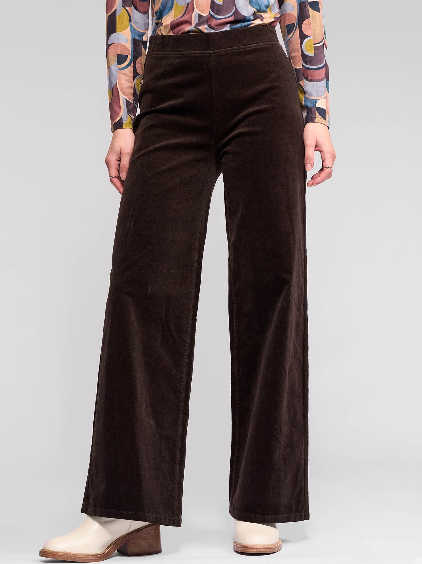 VASSALLI CORD WIDE LEG PULL ON