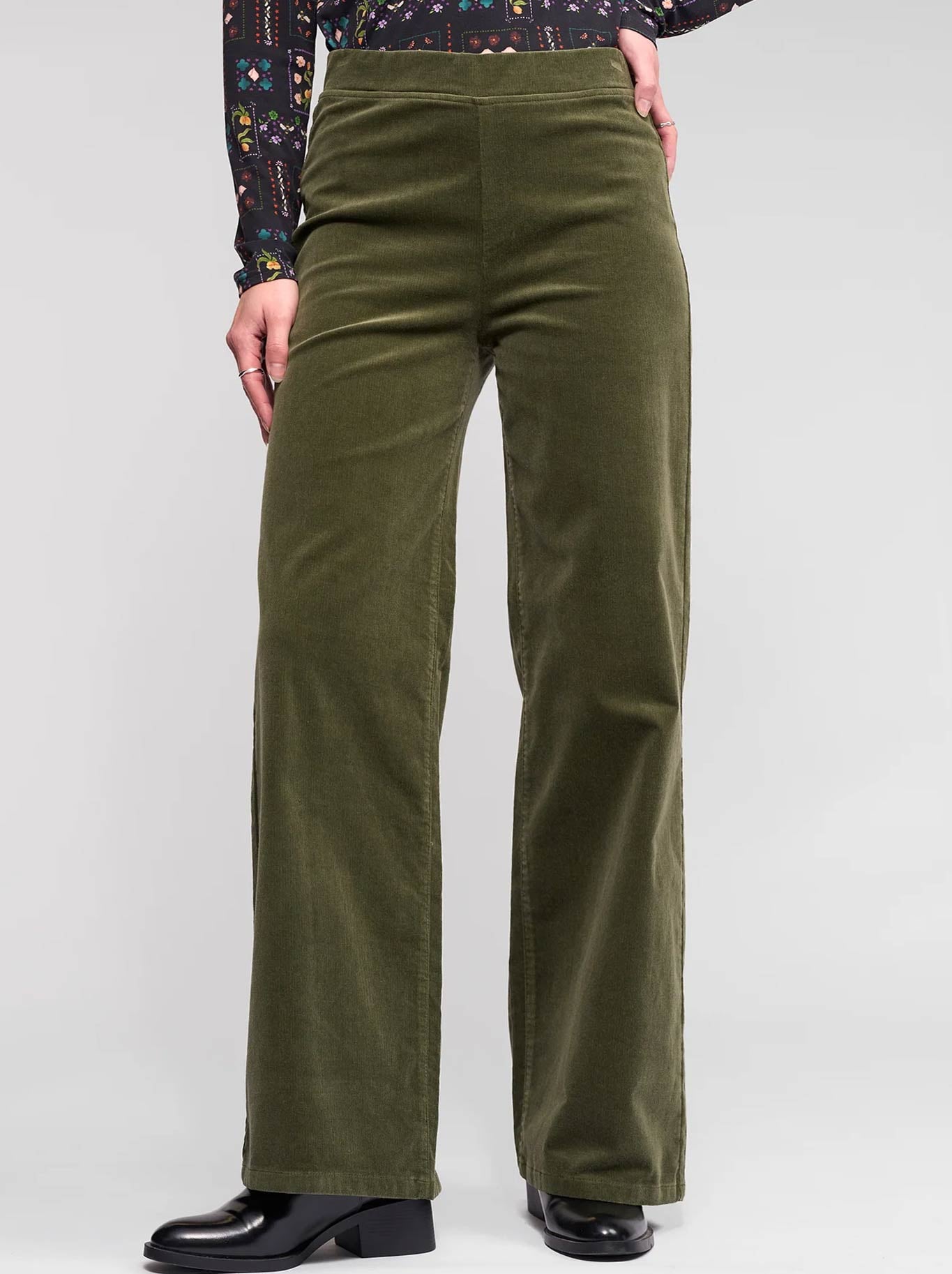 VASSALLI CORD WIDE LEG PULL ON