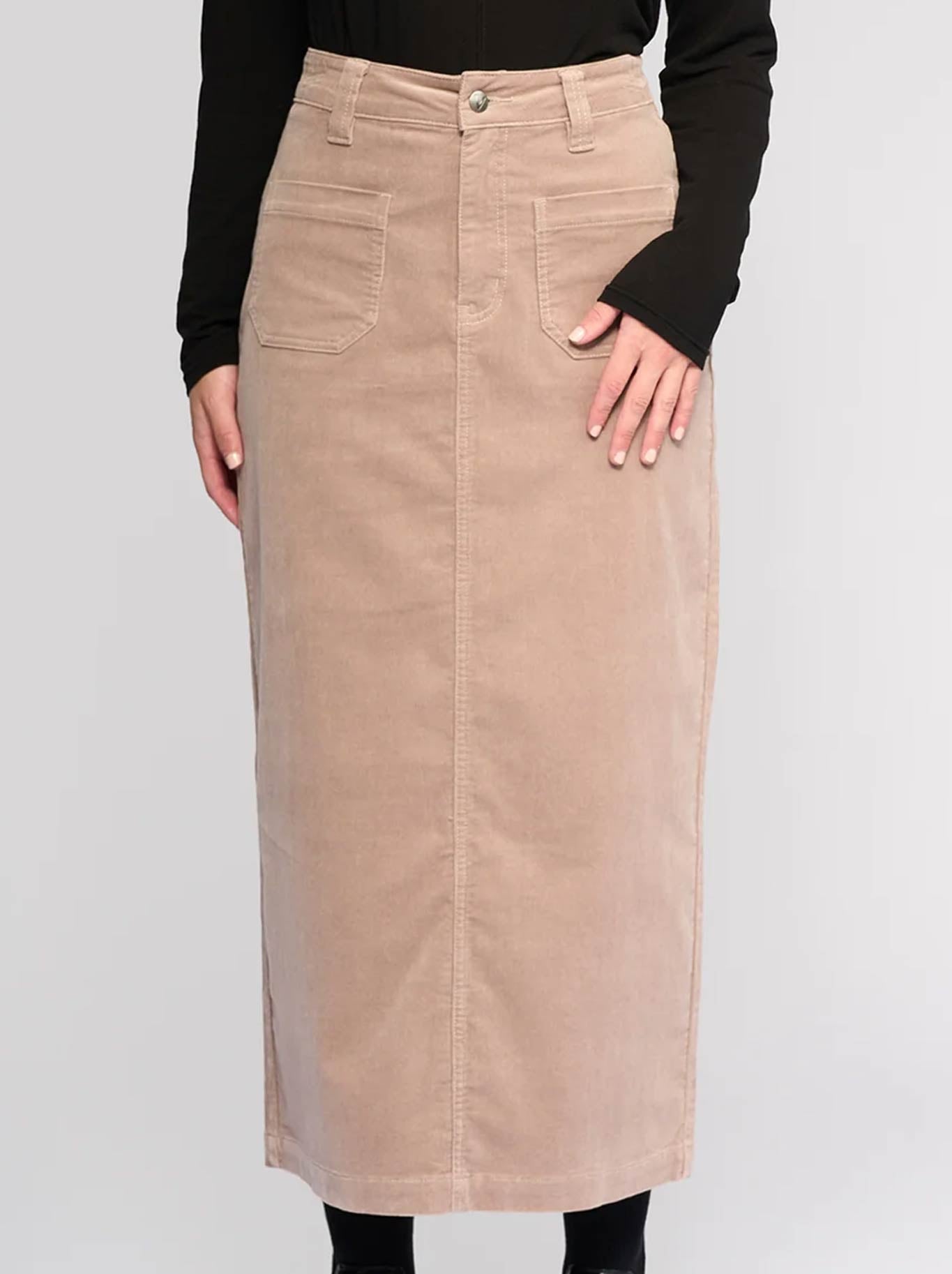 VASSALLI LANE CORD SKIRT